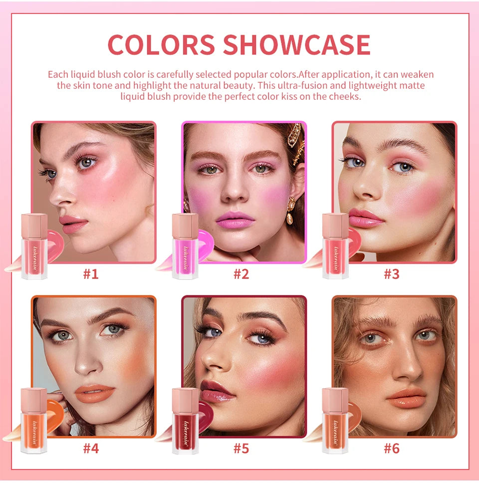 Waterproof Velvet Matte Liquid Face Blush