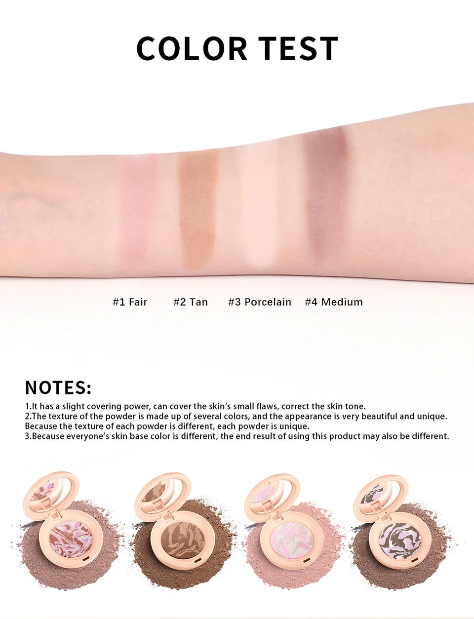 Baked Color Correcting Pressed Powder Foundation