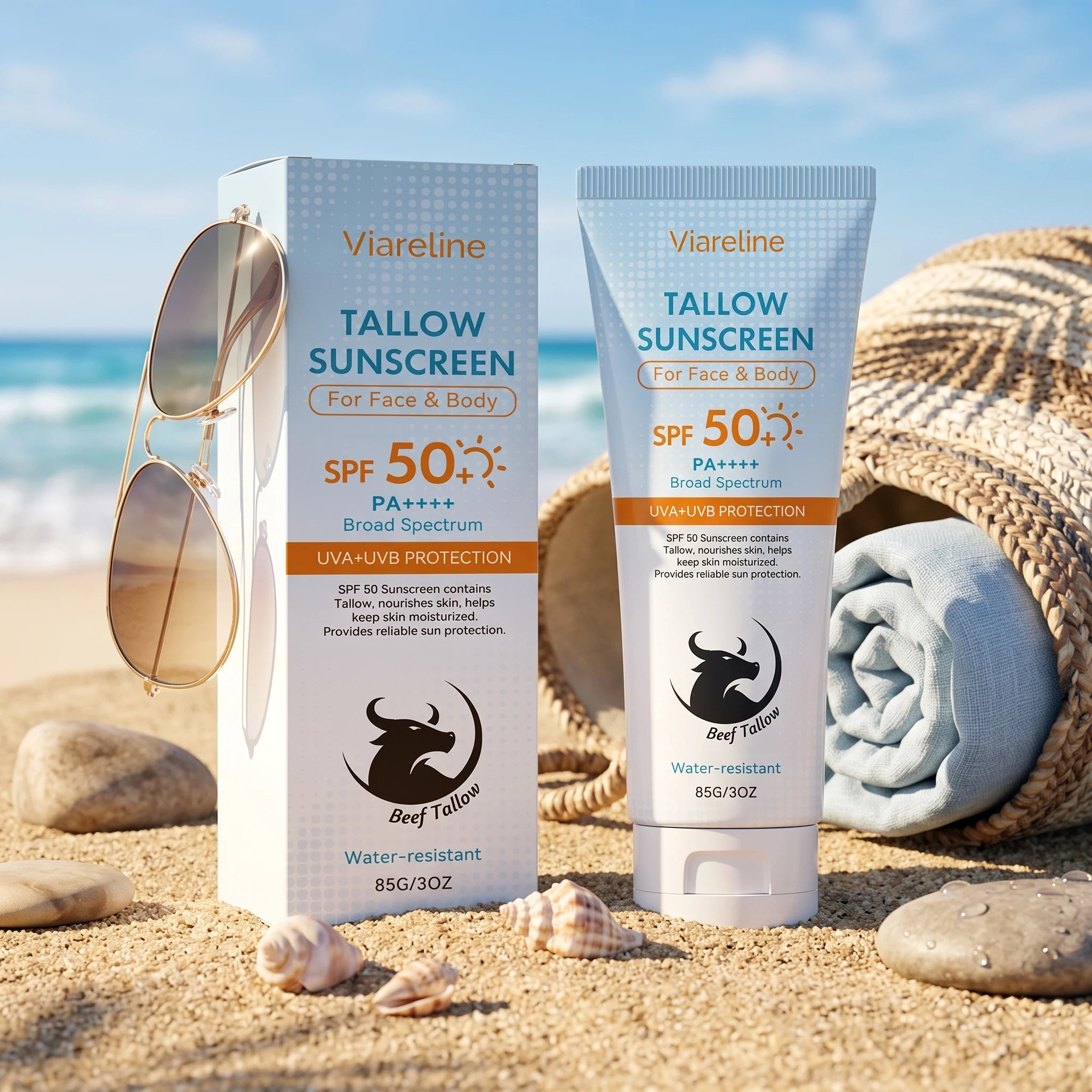 SPF 50 Tallow Sunscreen for Face and Body - 4