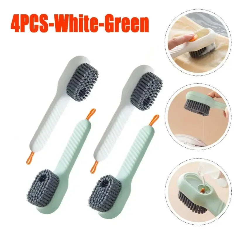 Multifunctional Liquid Dispensing Cleaning Brush