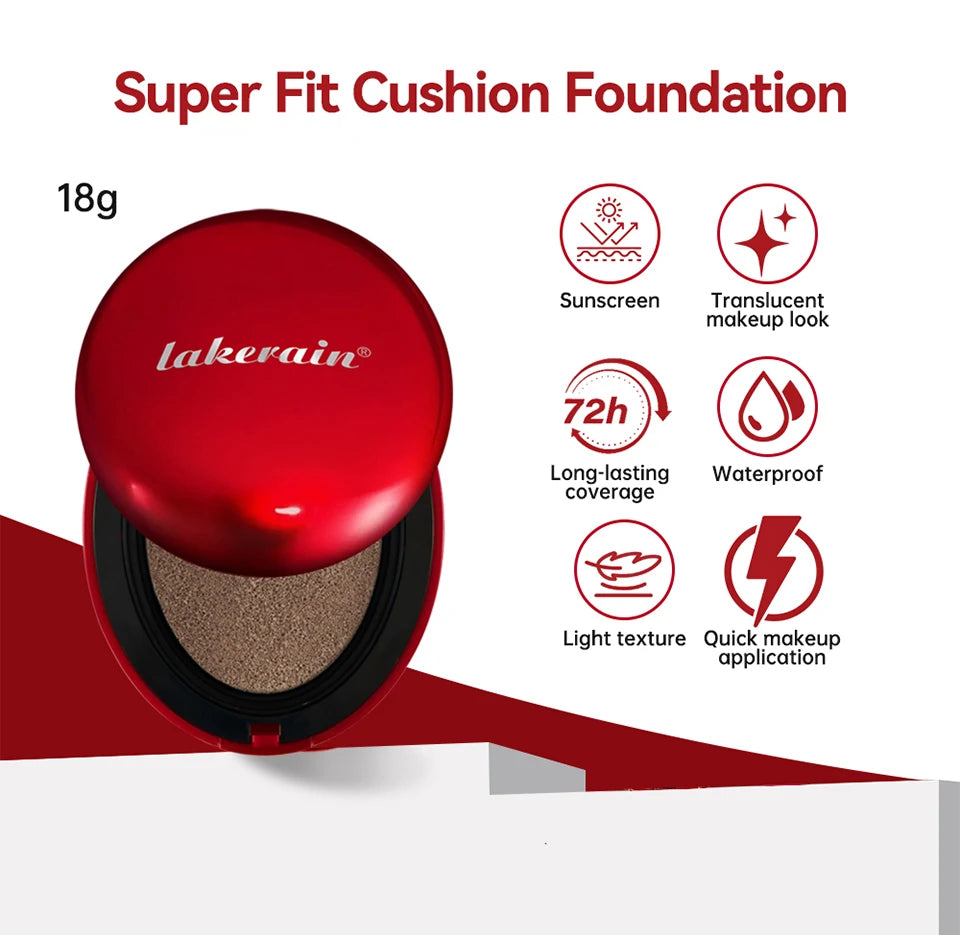 Waterproof Sunscreen Cushion Foundation with Long-Lasting Coverage