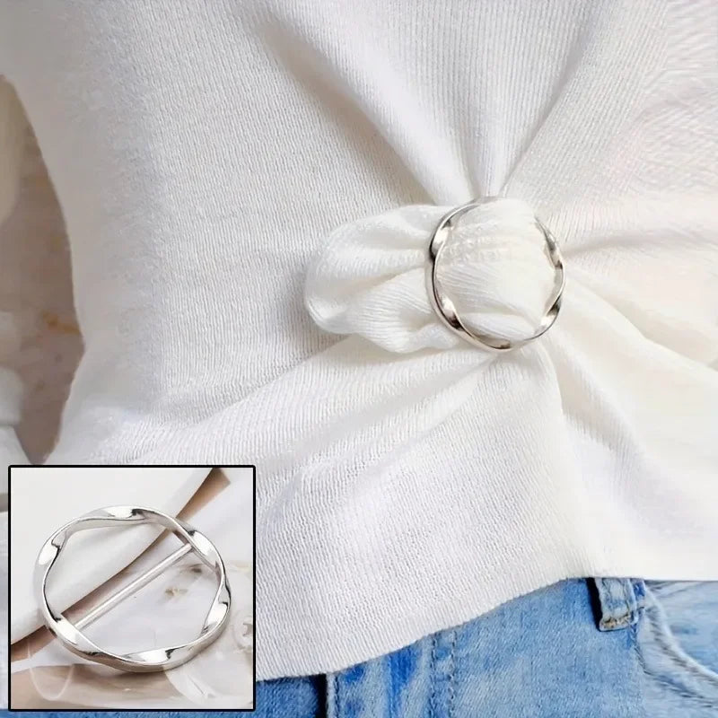 5-Piece Versatile Scarf and T-Shirt Clip Set - 9