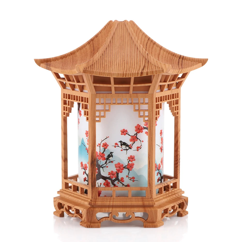 Portable Ultrasonic Pavilion Humidifier with LED Night Light
