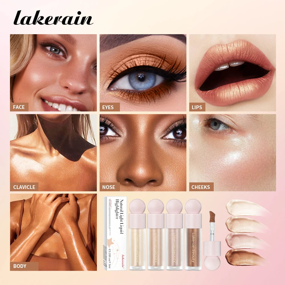 Liquid Highlighter for Radiant Glow and Natural Skin Brightening - 3