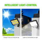 Solar Powered Split Wall Lamp with Motion Sensor