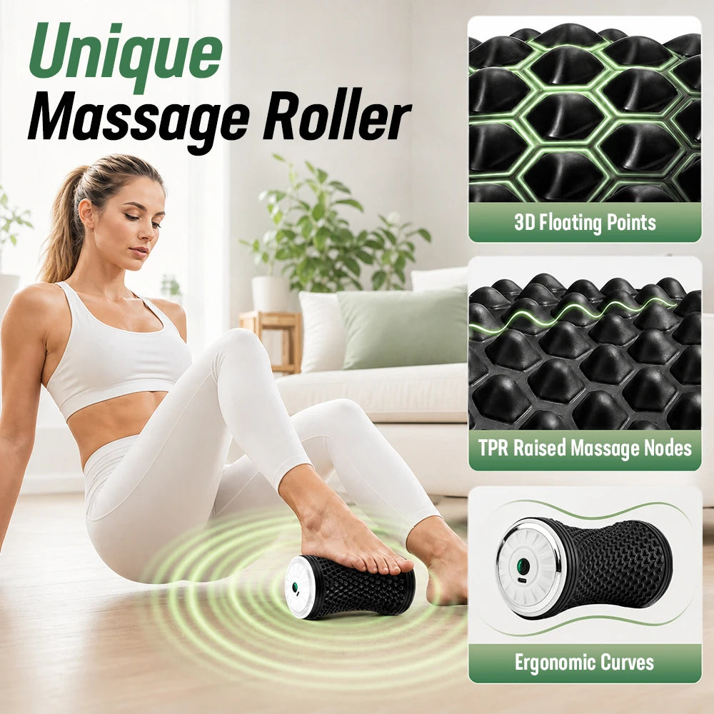 Electric Vibrating Massage Roller for Muscle Recovery