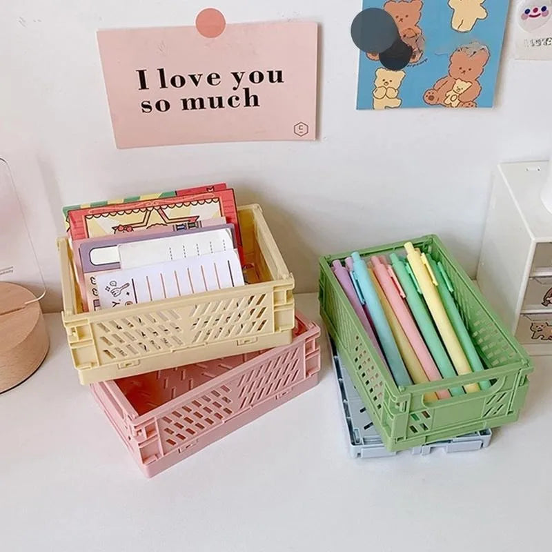 Foldable Desktop Storage Organizer for Home and Office