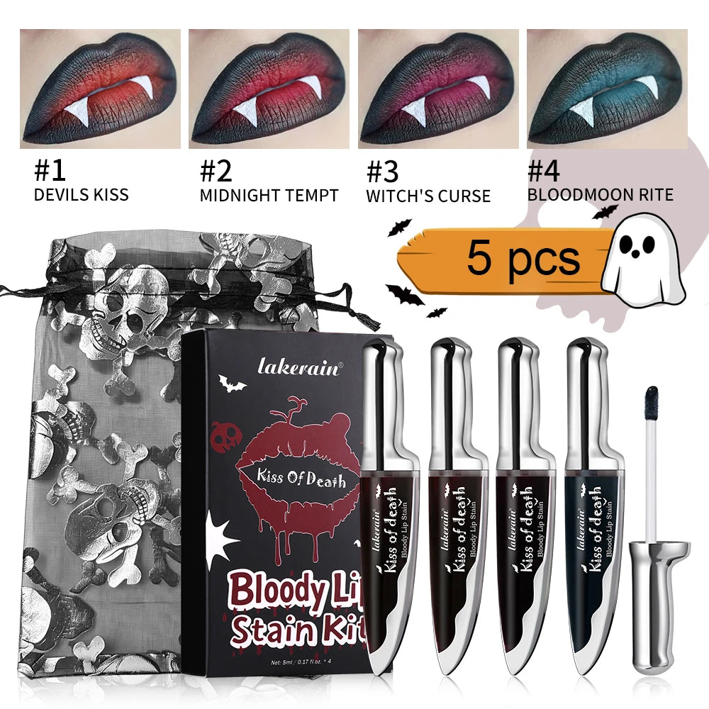 Bloody Matte Liquid Lip Stain for Halloween and Gothic Makeup - 7
