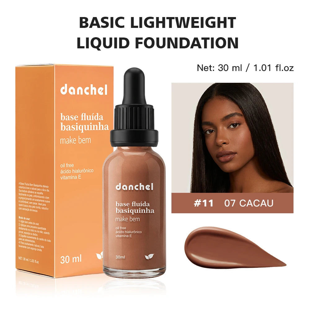 Matte Lightweight Liquid Foundation for Flawless Poreless Skin - 24
