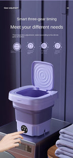 Portable Folding Washing Machine for Underwear and Socks