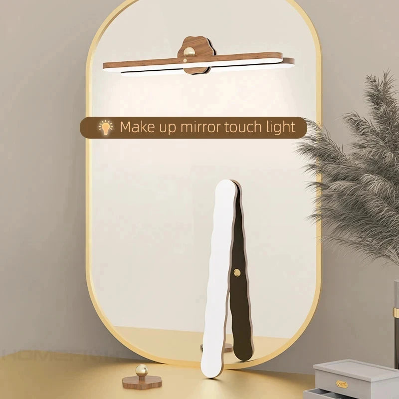 Portable Rechargeable Wooden Magnetic LED Wall Lamp