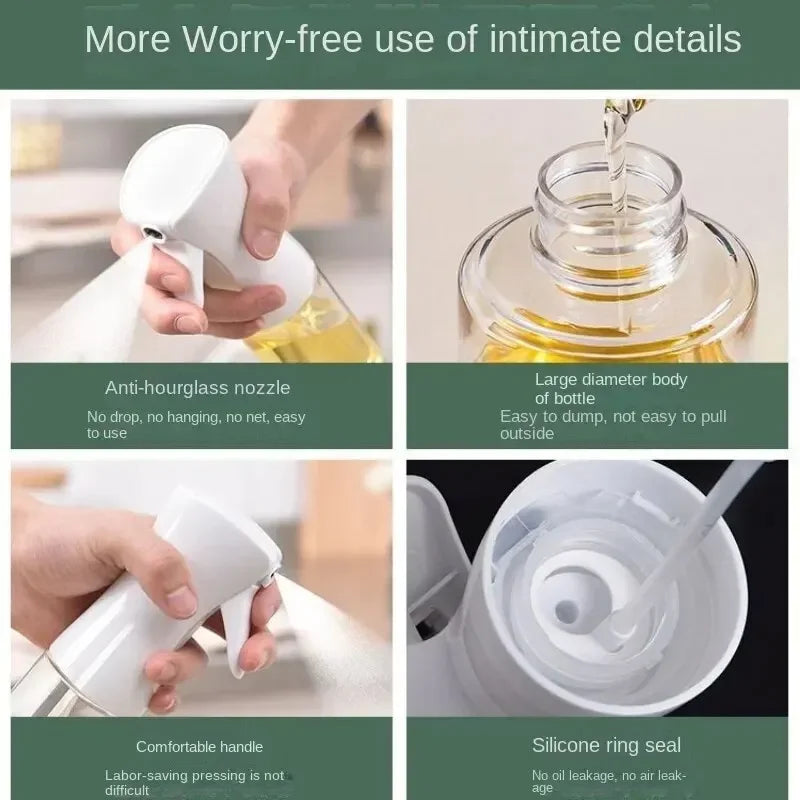 Refillable Oil Spray Bottle for Kitchen Cooking - 5