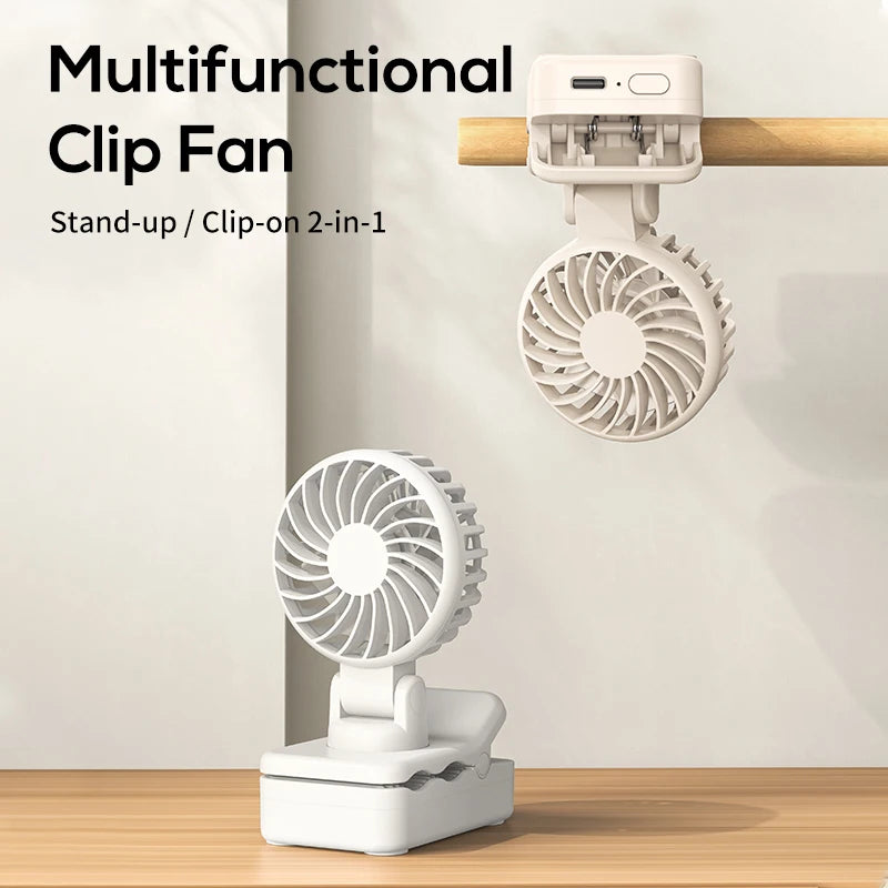 Portable USB Rechargeable Clip-On Cooling Fan - 2