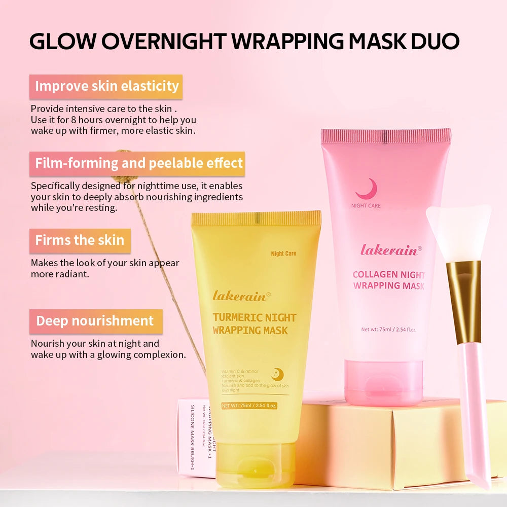 Overnight Peel-Off Face Mask Duo for Firming and Hydration