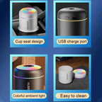 Portable Mini USB Desktop Air Humidifier with LED Light