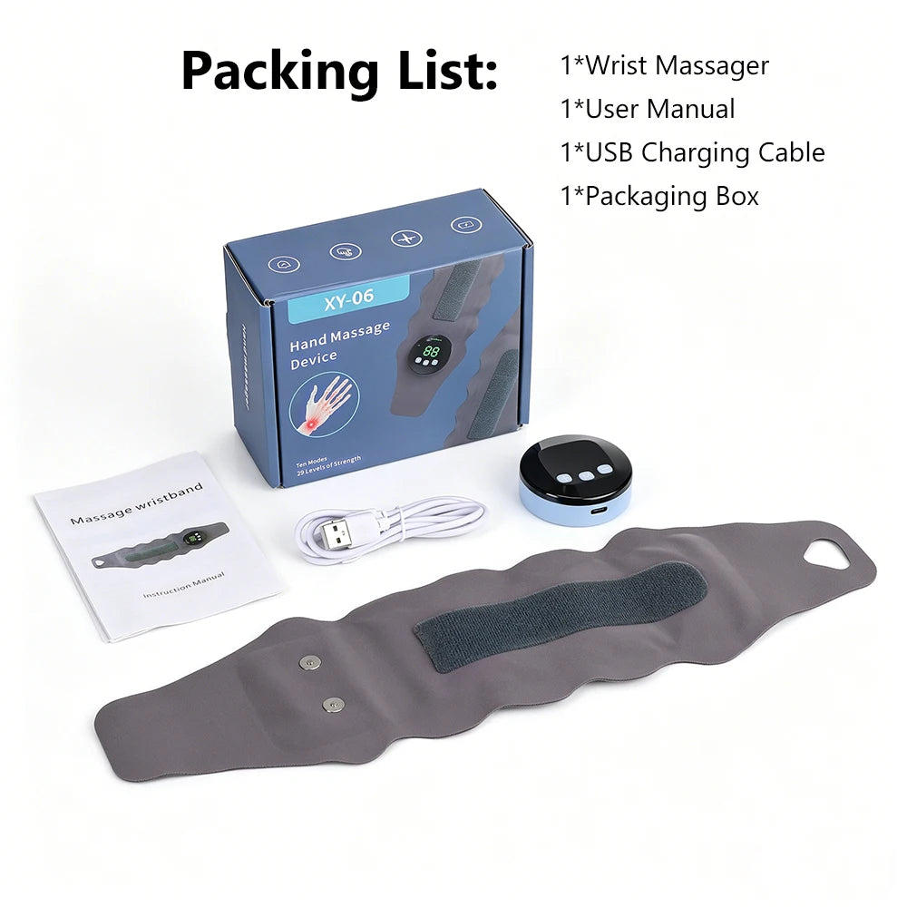 Microcurrent Wrist Massager for Hand Pain Relief