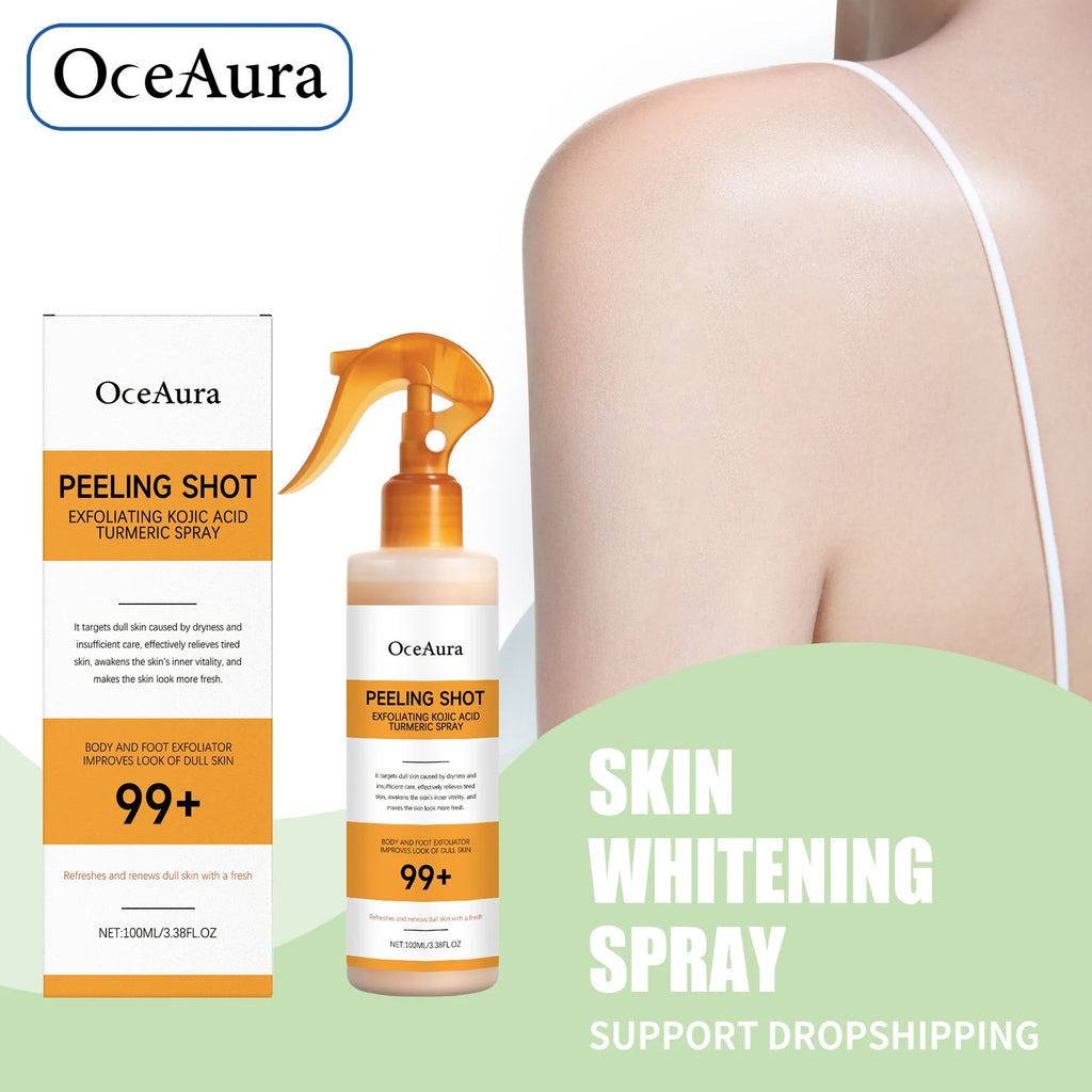 Exfoliating Brightening Skin Peeling Spray for Body and Feet
