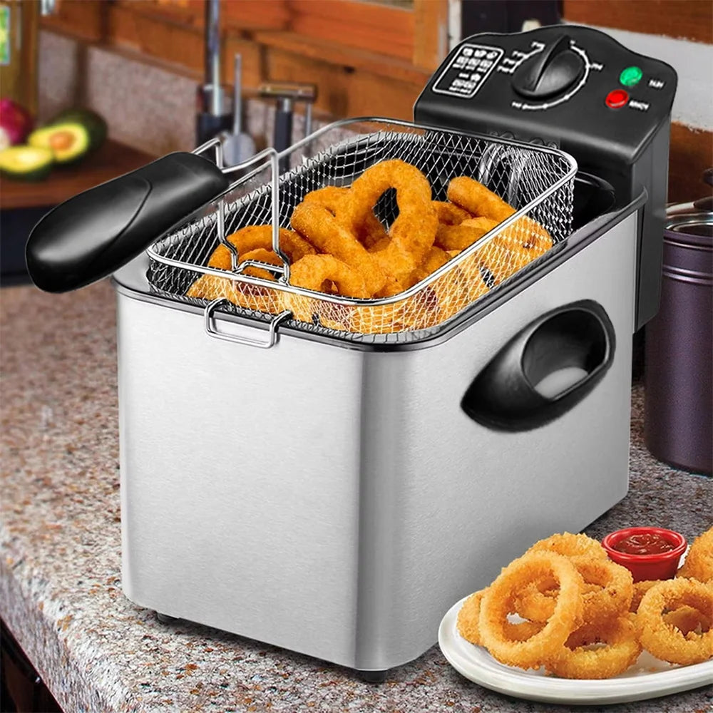 Professional Electric Countertop Deep Fryer for Crispy Snacks