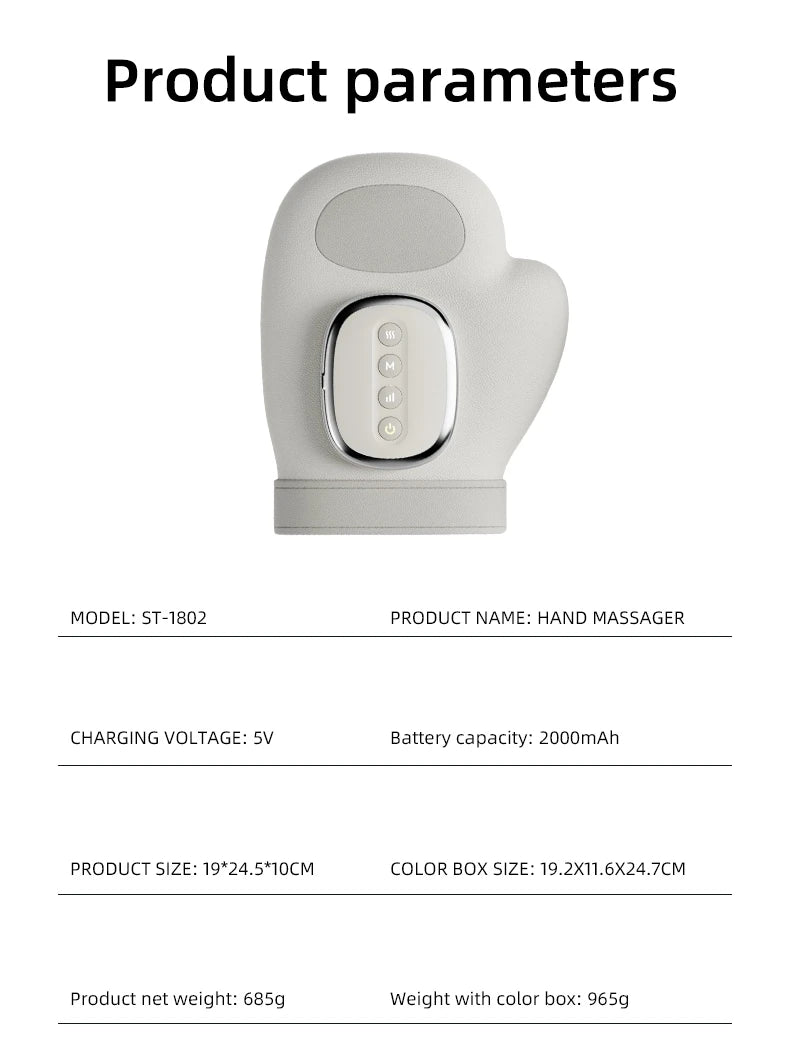 Wireless Air Compression Hand and Wrist Massager