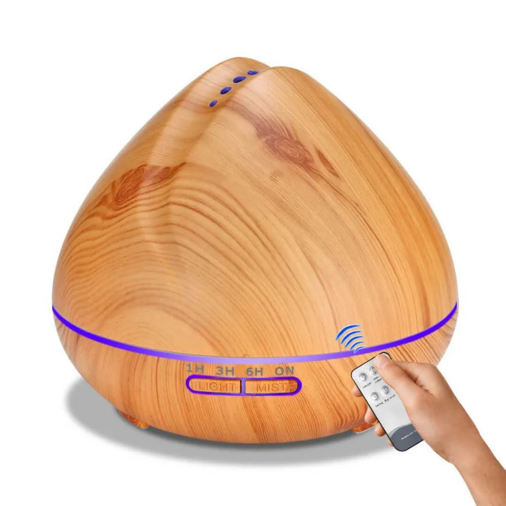 Ultrasonic Aroma Diffuser with 7 Color LED Lights and Remote Control