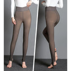 Translucent Fake Skin Thermal Tights for Women