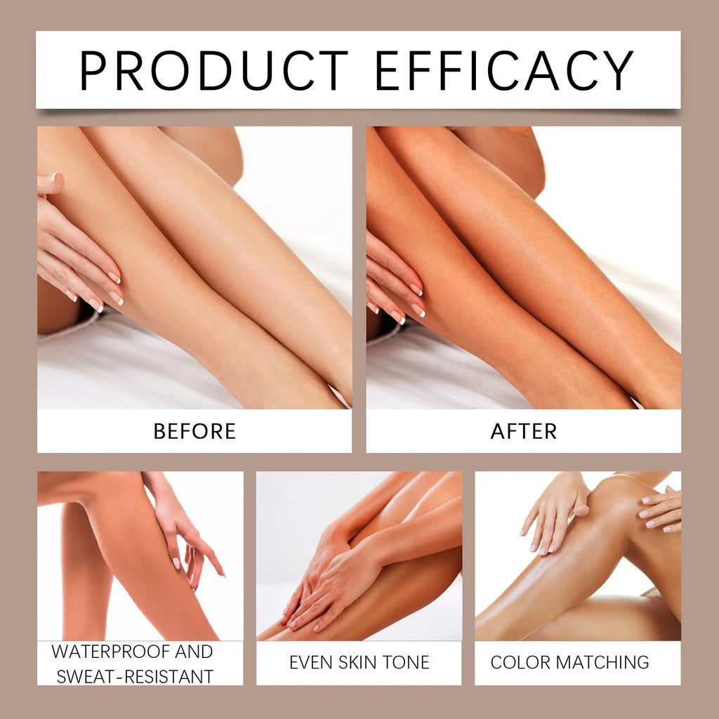 Waterproof Leg Makeup Concealer and Instant Bronzer Cream