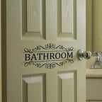 Waterproof Decorative Bathroom Door Wall Decal