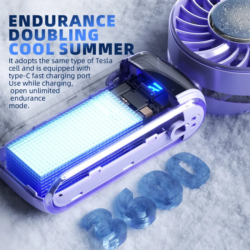 Portable Semiconductor Handheld Cooling Fan - 6