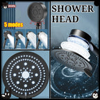5-Mode High-Pressure Water Saving Shower Head