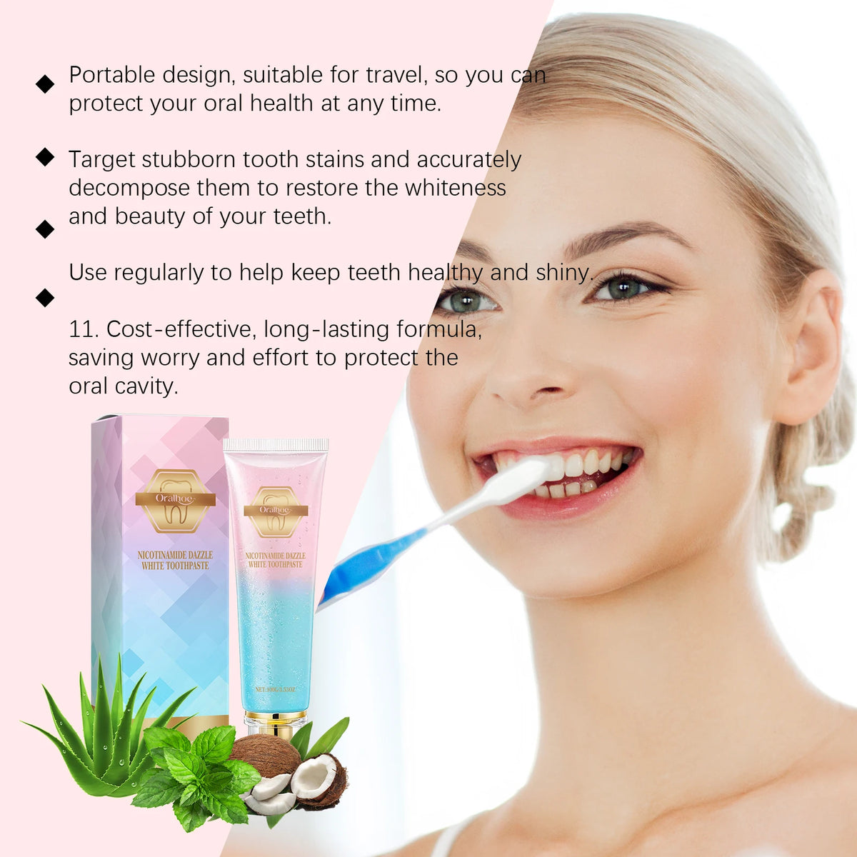Brightening and Cavity Repair Teeth Whitening Toothpaste