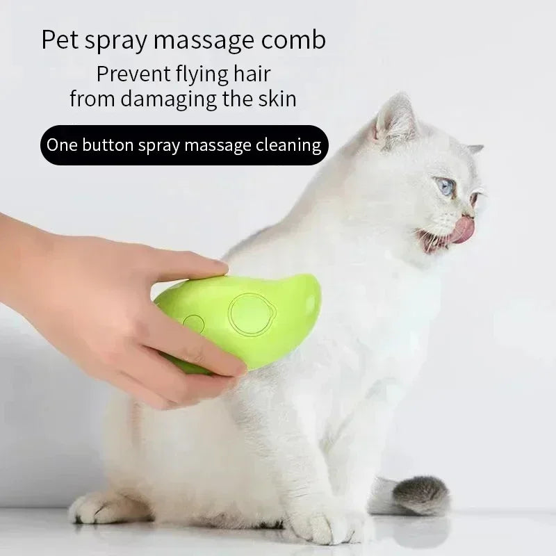 3-in-1 Steam Grooming Brush for Pets
