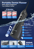 Portable Cordless Water Flosser for Teeth Cleaning