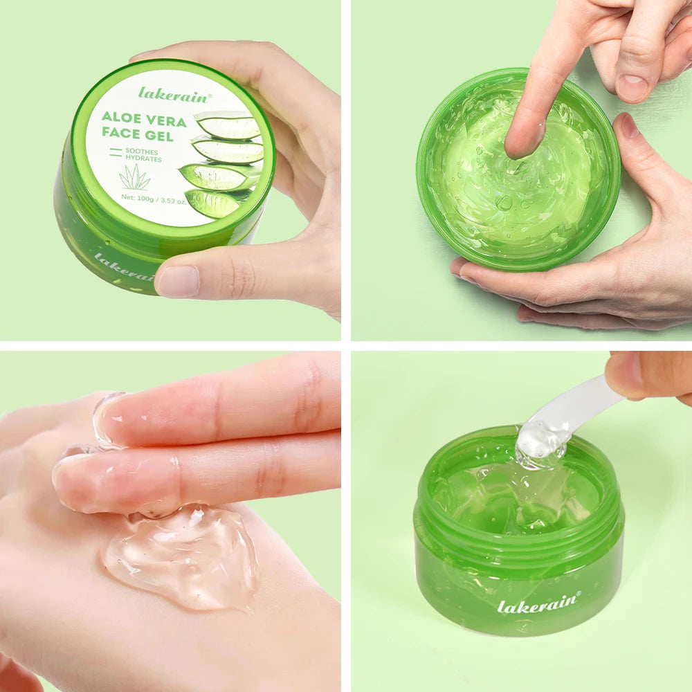 Soothing Aloe Vera Moisturizing Gel for Face and Skin - 5