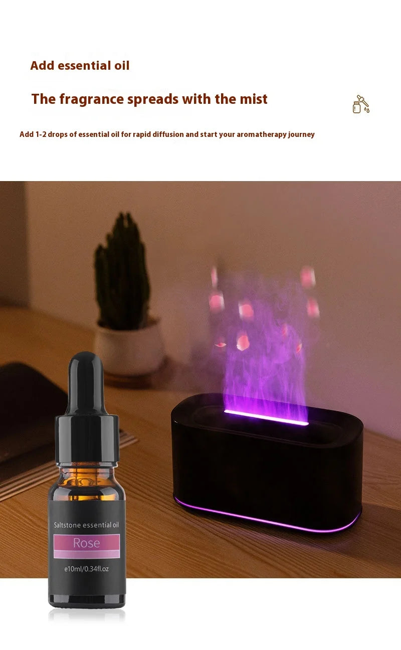 Flame Effect Aromatherapy Essential Oil Humidifier