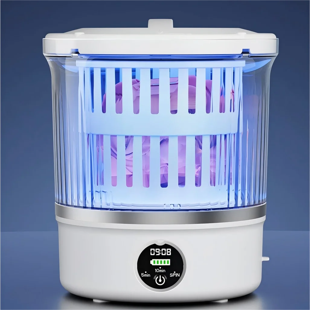 Portable Mini Washing Machine for Underwear and Socks - 3