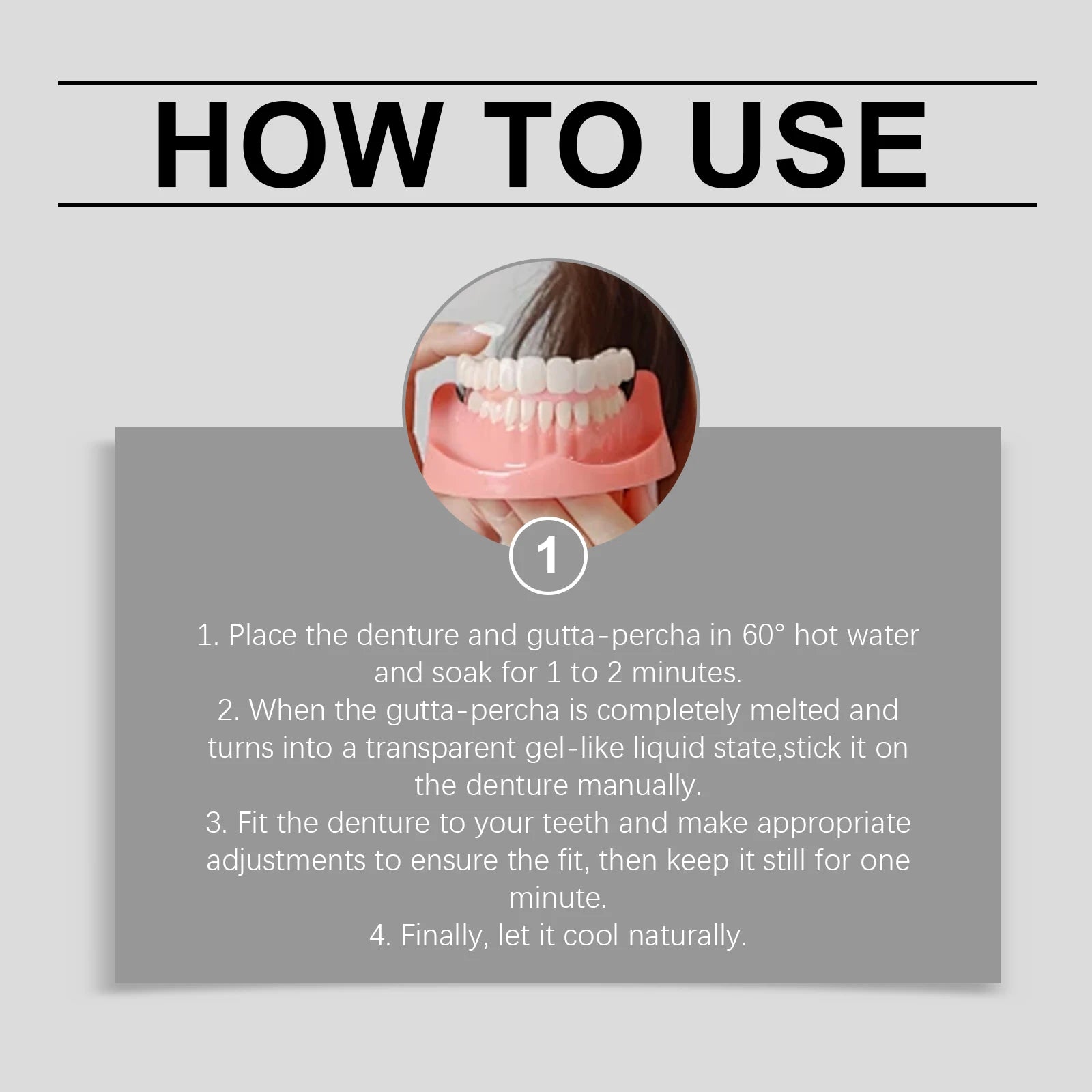 Temporary Silicone Cosmetic Denture Set for Smile Improvement - 14
