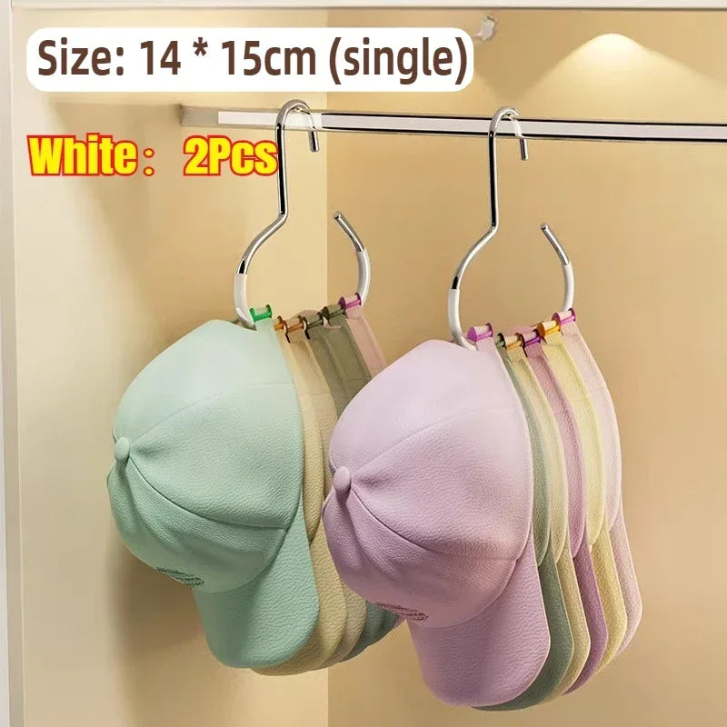 Multifunction Space Saving Hat and Accessory Organizer Hanger - 21