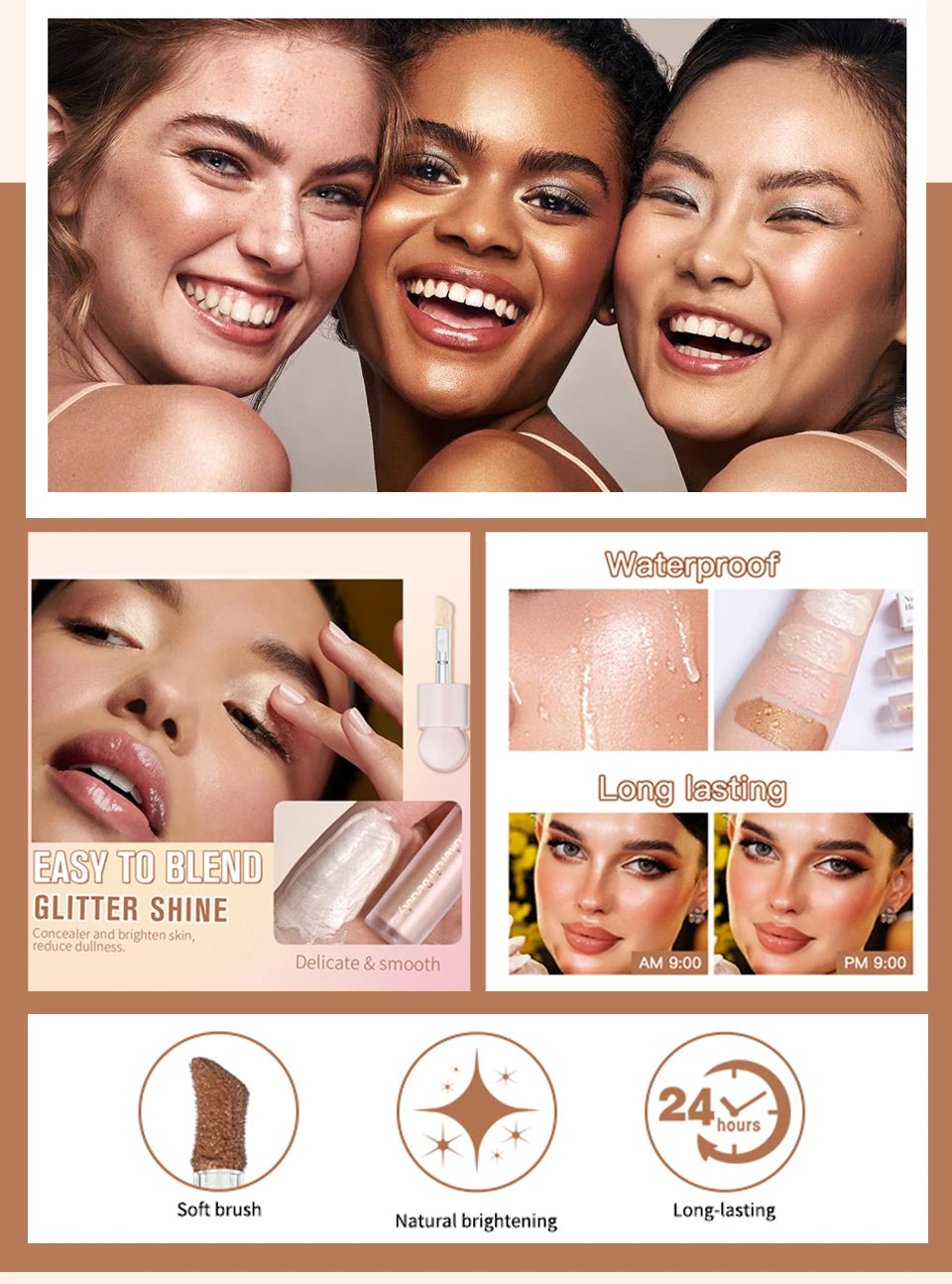 Liquid Highlighter for Radiant Glow and Natural Skin Brightening
