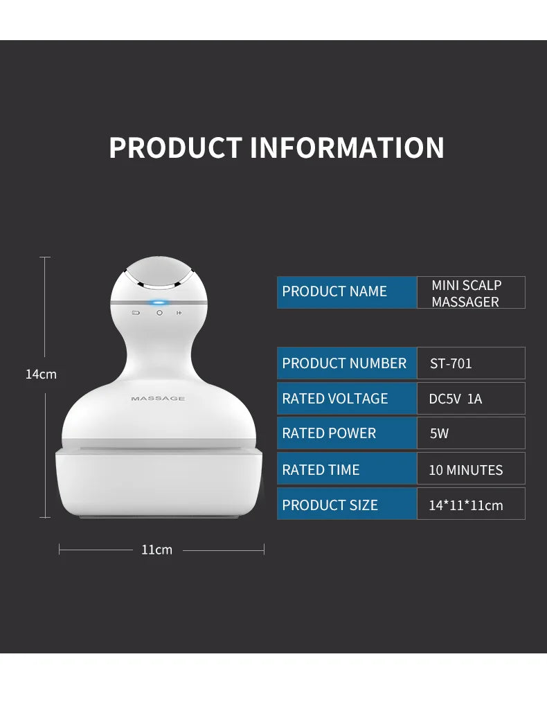 Electric Cordless Scalp and Body Massage Tool