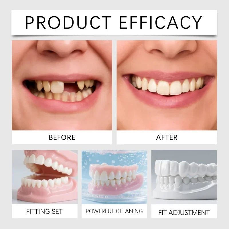 Temporary Silicone Dentures for Instant Smile Correction