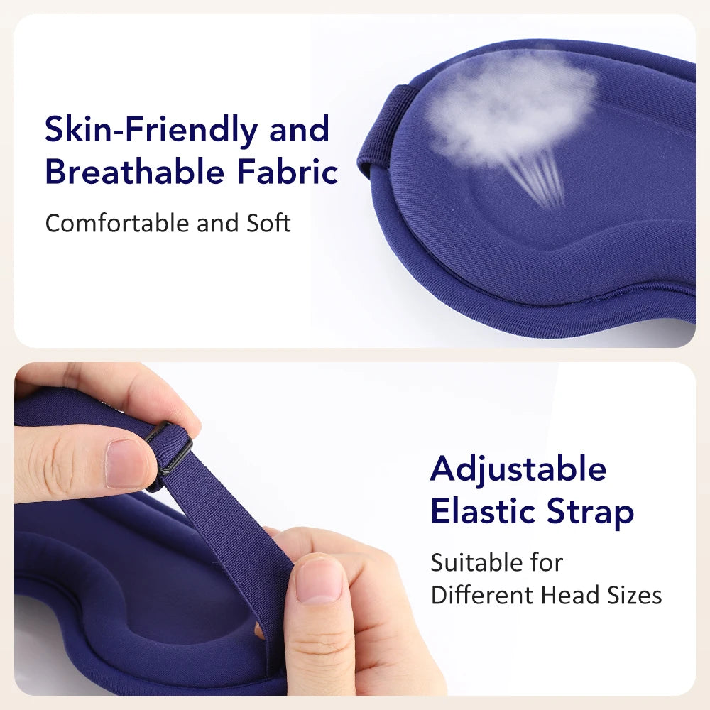 Heated Vibrating Eye Massager for Relaxation and Sleep