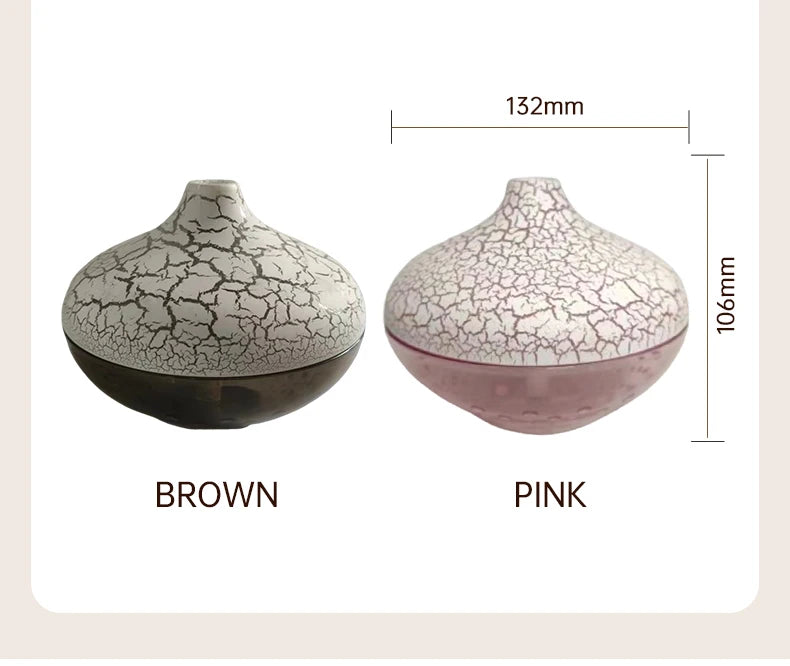 Crystal Crack LED Desktop Humidifier for Home and Bedroom