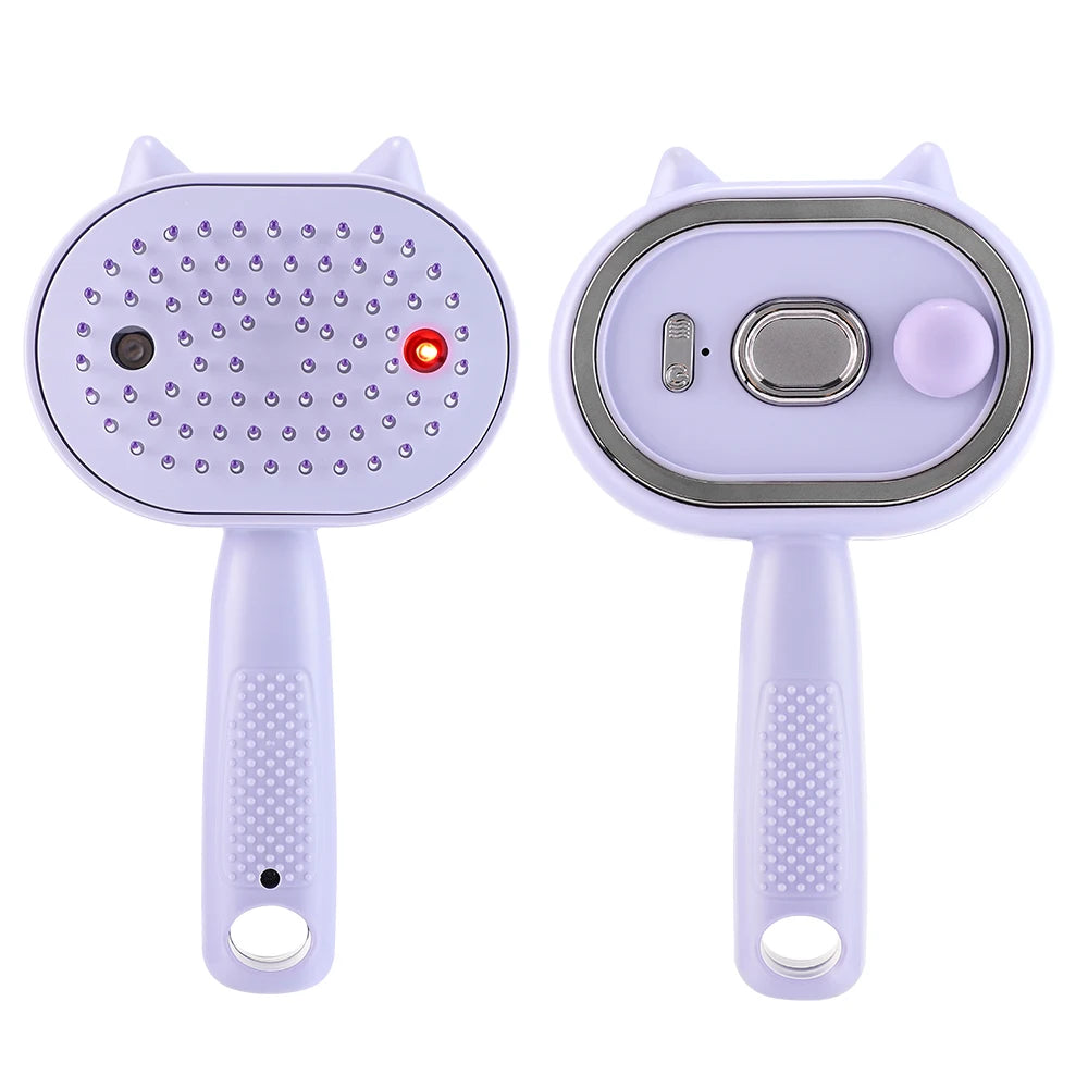 Electric Mist Spray Massage Comb for Hydrating and Detangling Hair