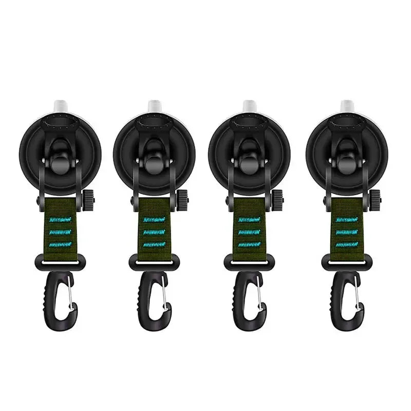 Heavy-Duty Suction Cup Anchor Hooks for Camping and Travel - 25