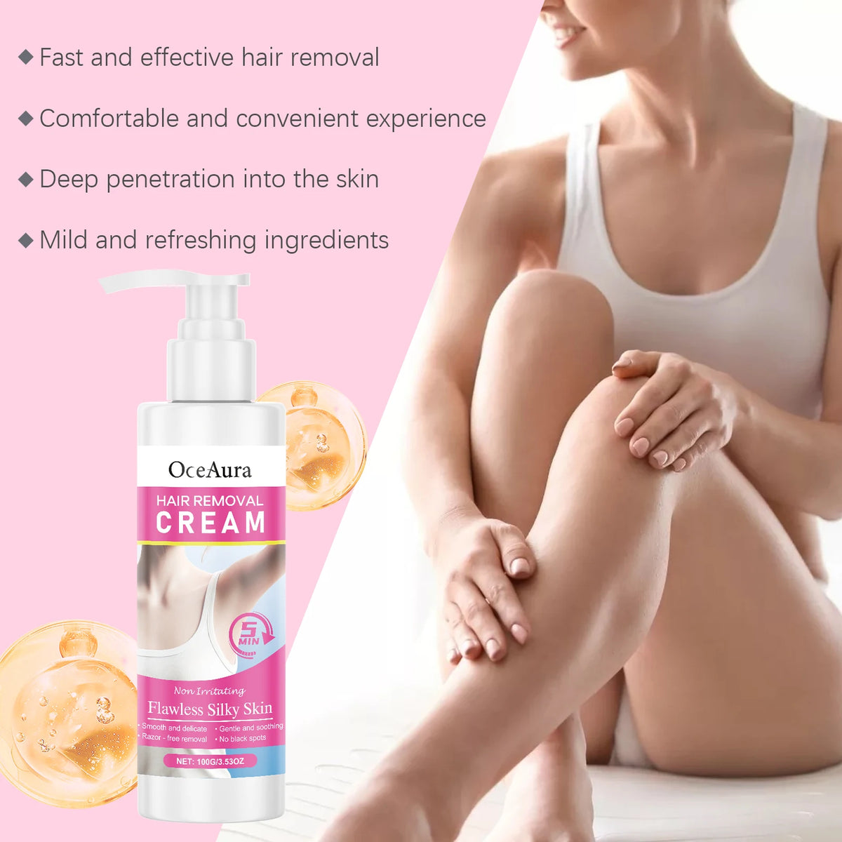Painless Full Body Hair Removal Cream