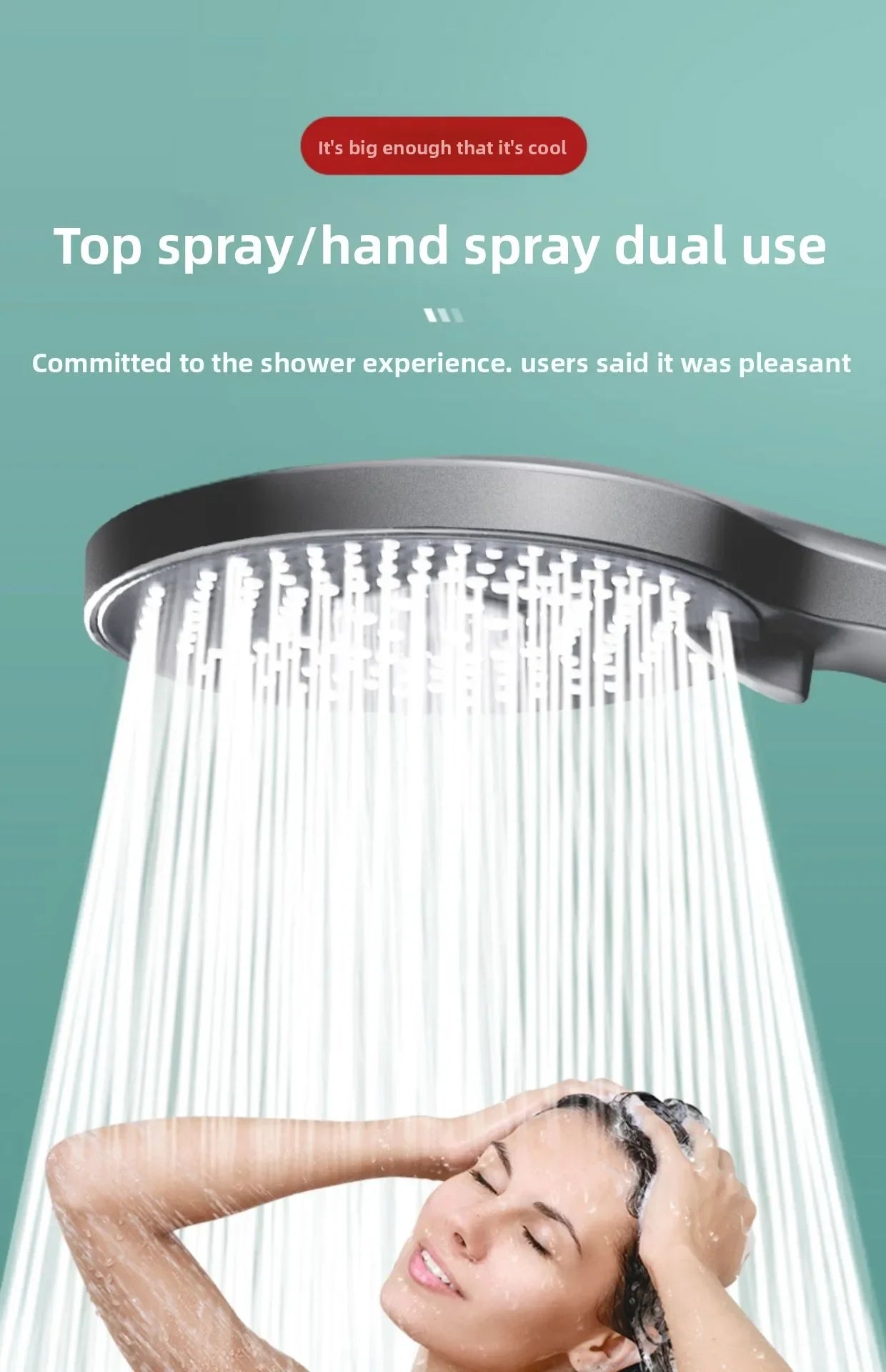 5-Mode Handheld High-Pressure Shower Head Set - 7