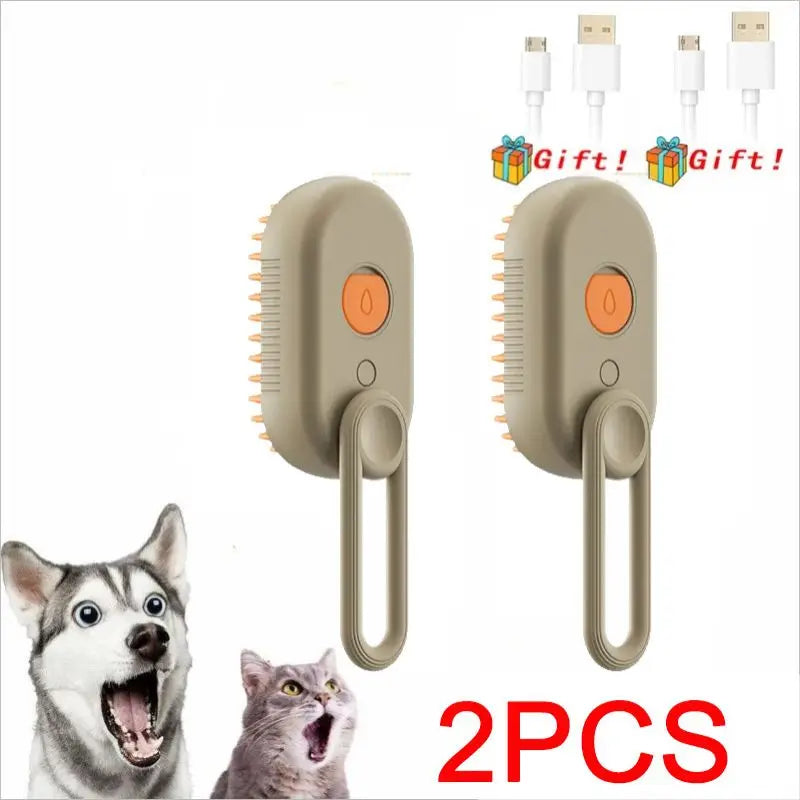 Steam Pet Grooming Brush for Cats and Dogs