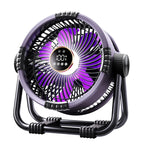 Portable Rechargeable Camping Fan with Night Light and Power Bank