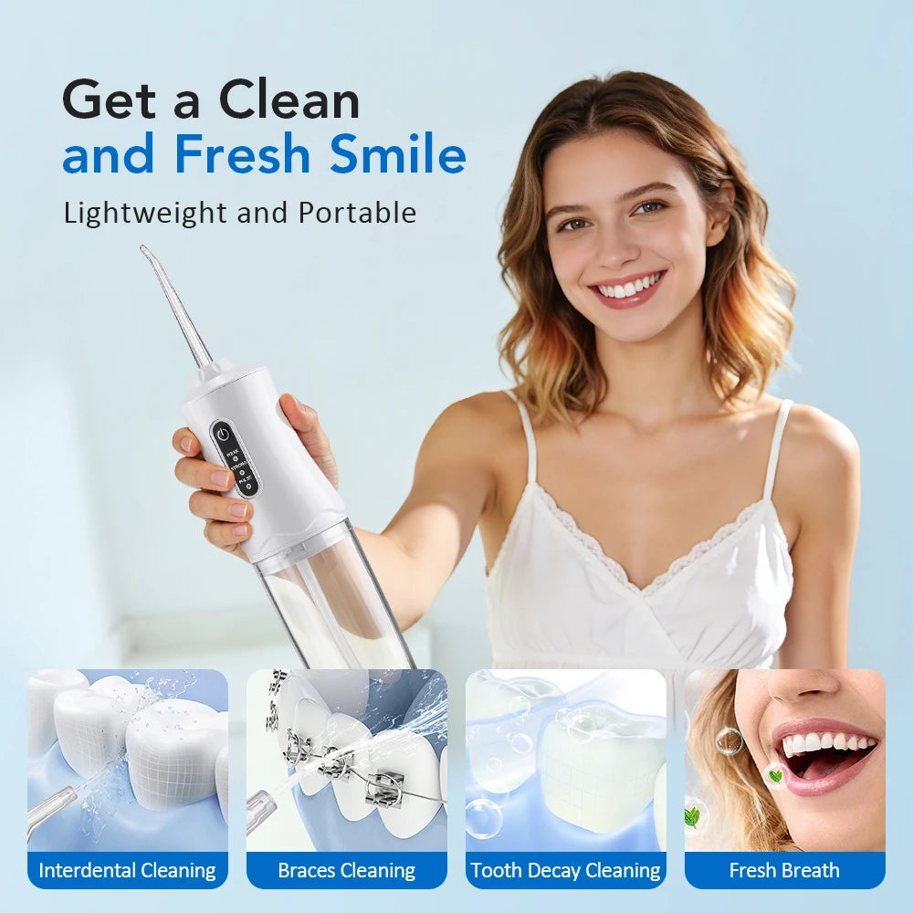 Portable Rechargeable Oral Irrigator Water Dental Flosser