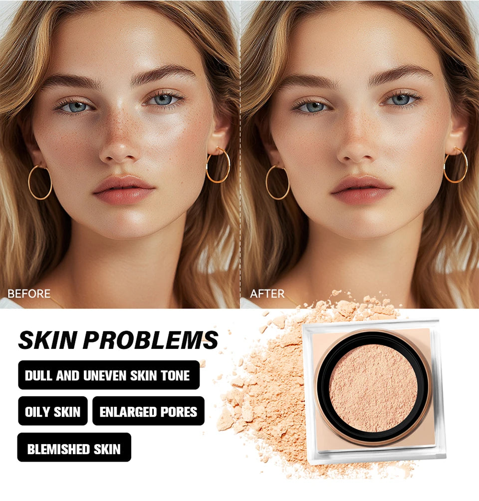 Matte Loose Baking and Setting Powder for Oil Control
